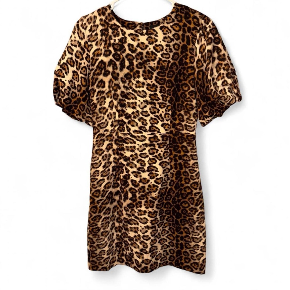 Vici Leopard Print Midi Dress